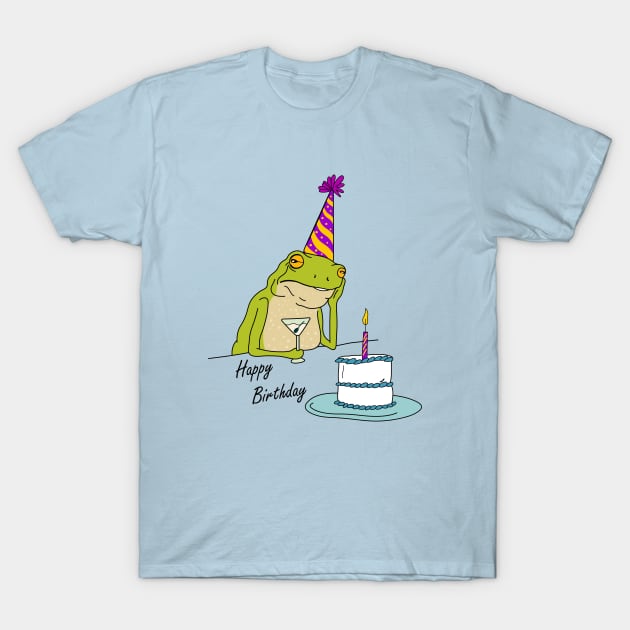 Happy birthday and frog T-Shirt by My Happy-Design